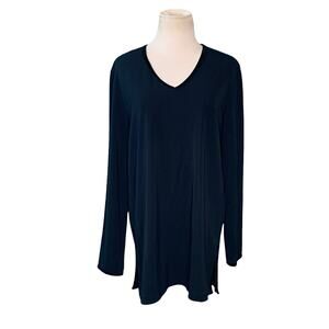 Liz Claiborne long sleeves v neck blouse size M